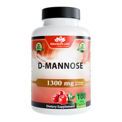 Organic Dmannose with Cranberry - 100 capsules