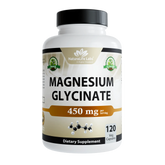 Magnesium Glycinate 450 mg - 120 Vegan Capsules