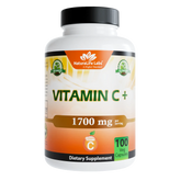 Vitamin C with Vitamin D3, Zinc, Elderberry & Ginger root – 100 Capsules