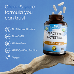 N-Acetyl L-Cysteine (NAC) – 100 Capsules