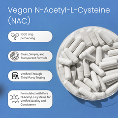 N-Acetyl L-Cysteine (NAC) - 1600 mg - 100 Capsules