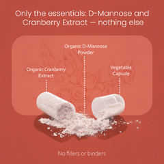Organic Dmannose with Cranberry - 100 capsules