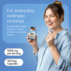 N-Acetyl L-Cysteine (NAC) - 1600 mg - 100 Capsules