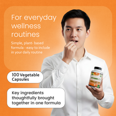 Vitamin C with Vitamin D3, Zinc, Elderberry & Ginger root – 100 Capsules