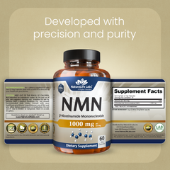 NMN 1000 mg per Serving – Nicotinamide Mononucleotide – 60 Veg Capsules