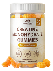 Creatine Monohydrate Gummies - 5g - Tangerine Flavor - 120 Gummies