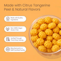 Creatine Monohydrate Gummies - 5g - Tangerine Flavor - 120 Gummies