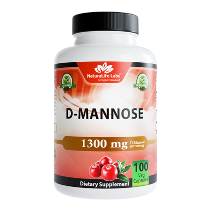 Organic Dmannose with Cranberry - 100 capsules