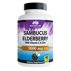 Elderberry 65:1 Extract with Zinc & Vitamin C - 90 capsules