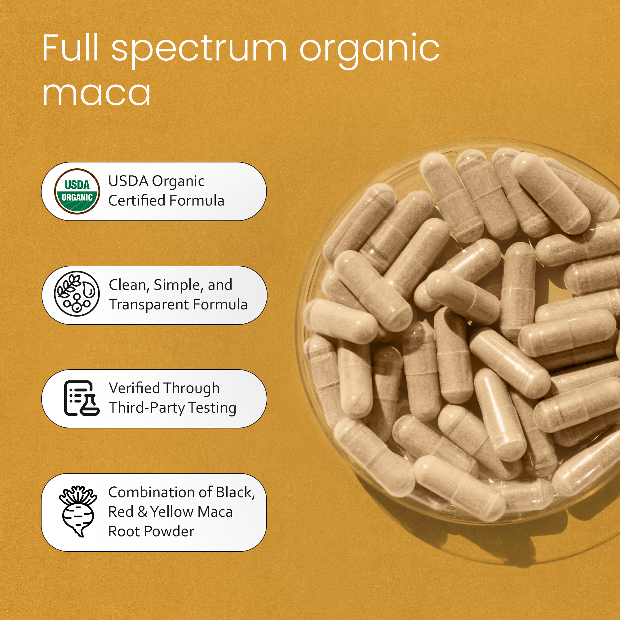 Variant Root Pill Organic Maca Root 1900 mg – 150 Capsules – NaturaLife Labs