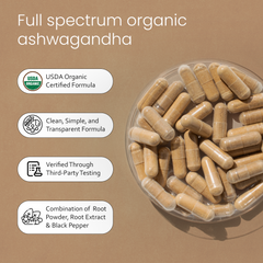 Organic Ashwagandha 2100 mg – 100 Capsules
