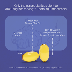 Odorless Garlic 1500 mg – 150 Softgels