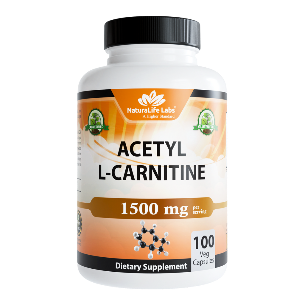 Acetyl L-Carnitine (ALCAR) - 1500 mg 100 Capsules NaturaLife Labs Acetyl L-Carnitine (ALCAR) - 1500 mg 100 Capsules NaturaLife Labs