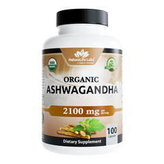 Organic Ashwagandha 2100 mg – 100 Capsules